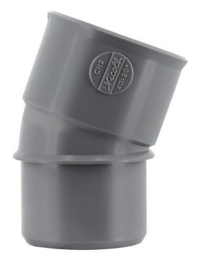 Coude PVC - M�le / Femelle - 20� - Diam�tre 40 mm - Nicoll UCH2