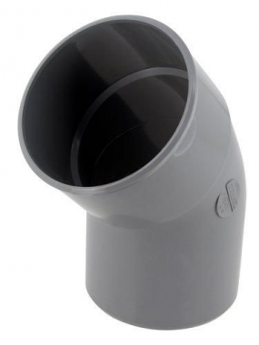 Coude PVC - M�le / Femelle - 45� - Diam�tre 100 mm - Nicoll UCT4