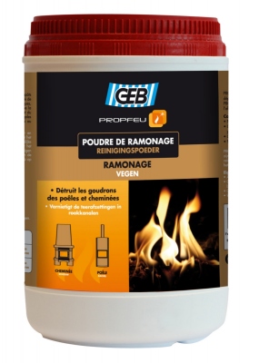 PROPFEU poudre nettoyeur - Pour conduit de chemin�e - Pot de 900 grammes - GEB 821502