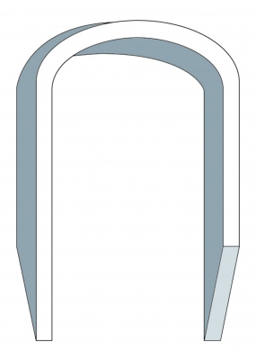 Agrafe - Pour c�ble 6 mm - Longueur 11 mm - Boite de 1100 - Agi Robur 352009