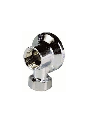 Applique - Machine � laver - 15 x 21 - En laiton - Chrom� - Avec �crou 12 mm - Altech 4071056