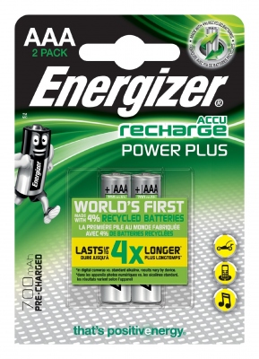Pile rechargeable - Energizer RECH POWER PLUS - AAA - 700 MA - Energizer 416992