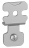 Jeu de 4 pattes fixation acier - Pour coffret Spacial S3D - Schneider electric NSYAEFPFSC