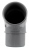 Coude PVC - M�le / Femelle - 67�30 - Diam�tre 40 mm - Nicoll UCH6