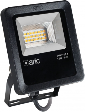 Projecteur � LED - Aric Twister 4 - 12W - 3000K - Noir - Aric 51666