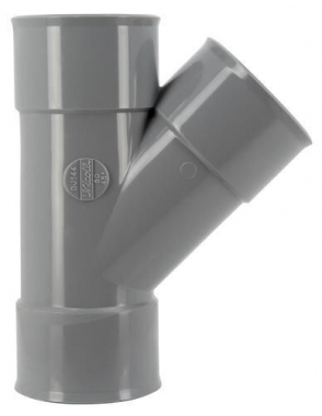 Culotte PVC - Femelle / Femelle - 45� - Diam�tre 50 mm - Nicoll UBJ144