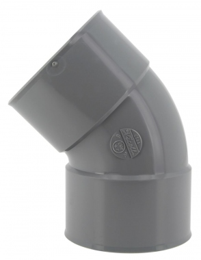 Coude PVC - Femelle / Femelle - 45� - Diam�tre 100 mm - Nicoll UCT44