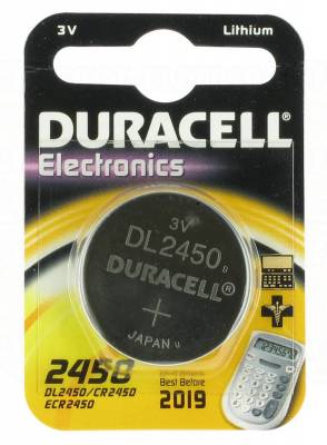 Pile CR2450 3V Duracell au  lithium