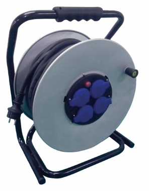 Enrouleur avec flasque en m�tal - HO7RNF - 3G2.5 - 40 m�tres - Novipro NFH-011