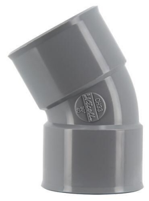 Coude PVC - Femelle / Femelle - 30� - Diam�tre 40 mm - Nicoll UCH33