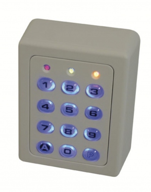 Clavier � code - 2 relais - 60 Codes - Touches plastiques - Boitier ABS - Acie SU2-BASIC