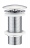 Bonde Champi - Sans trop plein - Hauteur 100 mm - Laiton / Chrom� - Altech A82