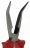 Pince � becs demi-ronds longs coud�s 200mm isol�e 1000V