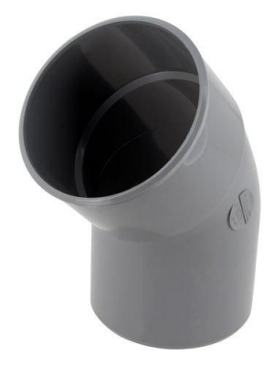 Coude PVC - M�le / Femelle - 45� - Diam�tre 100 mm - Nicoll UCT4
