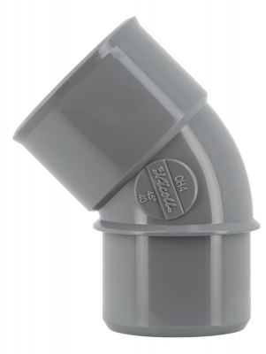 Coude PVC - M�le / Femelle - 45� - Diam�tre 40 mm - Nicoll CH4