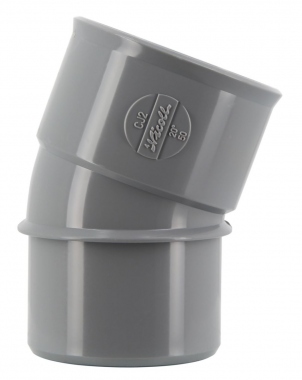 Coude PVC - M�le / Femelle - 20� - Diam�tre 50 mm - Nicoll UCJ2