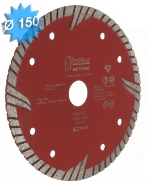 Disque diamant diamtre 150 mm pour matriaux durs et trs durs