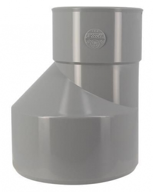R�duction PVC - M�le / Femelle - Ext�rieure - Excentr�e - Diam�tre 125/80 mm - Nicoll UIX4
