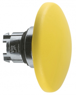 T�te arr�t d'urgence - Coup de poing - D60 - H�misph�rique - Jaune - Schneider ZB4BR516