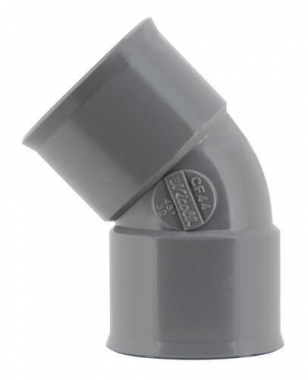 Coude PVC - Femelle / Femelle - 45� - Diam�tre 32 mm - Nicoll UCF44