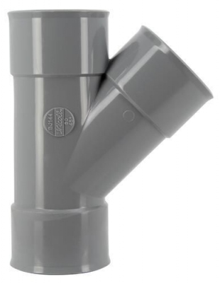 Culotte PVC - Femelle / Femelle - 45� - Diam�tre 50 mm - Nicoll UBJ144
