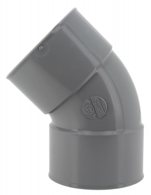 Coude PVC - Femelle / Femelle - 45� - Diam�tre 100 mm - Nicoll UCT44