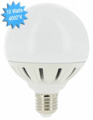 Ampoule  LED Vision-EL E27 Globe 10W 4000K 230 Volts