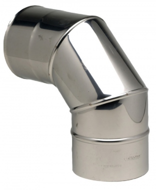 Coude 90� - 3 parties - En Inox 304 - Diam�tre 180 mm - Ten 262180