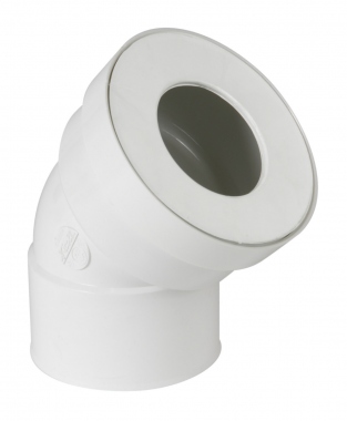 Pipe coud�e pour WC - Courte - Diam�tre 100 mm - Femelle - Nicoll CW433F