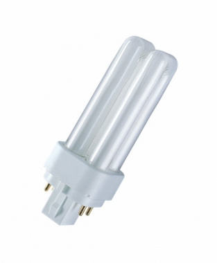 Ampoule Fluocompacte - Osram Dulux D/E - 18 Watts - G24Q2 - 2700K