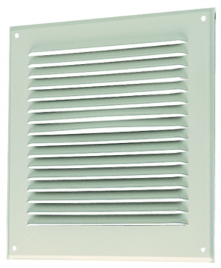Grille ext�rieure - 200 x 250 mm - En aluminium - Blanc - Aldes 11001005