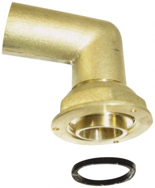 Raccord 2 pi�ces - Coud� � 90� - A joint plat - Compteur 315CU - Ecrou 6/20 - Banides et Debeaurain 0231504