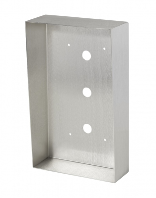 Cadre saillie - Avec visi�re anti-pluie - Pour platines IXDVFL et IXSSA - Inox - Aiphone CSIXVAL