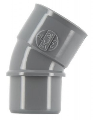 Coude PVC - M�le / Femelle - 30� - Diam�tre 32 mm - Nicoll UCF3