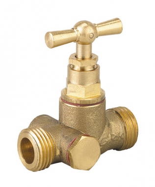 Robinet d'arr�t - Double m�le - A purge - Nu - 15 x 21 - GRK 105-8F