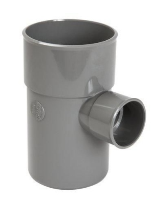 Culotte PVC - M�le / Femelle - 87�30 simple - Diam�tre 100/50 mm - Nicoll UBT68
