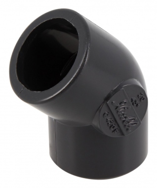 Coude PVC pression - 45� - Diam�tre 20 mm - Nicoll UC420F