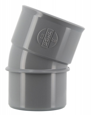 Coude PVC - M�le / Femelle - 20� - Diam�tre 50 mm - Nicoll UCJ2