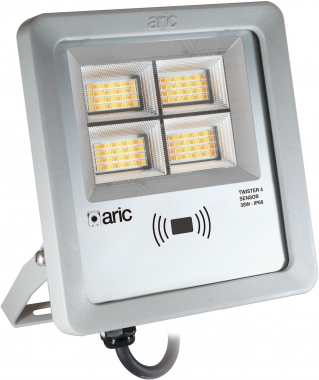 Projecteur � LED - Aric Twister 4 - 38W - 3CCT - Gris - D�tecteur Aric 51691