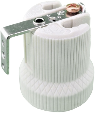 Douille Porcelaine - E27 - Avec m�tal support - Lot de 1 - Bailey 144127