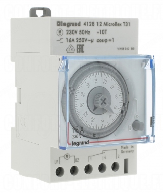 Horloge journali�re 1 contact NO/NF Legrand 412812