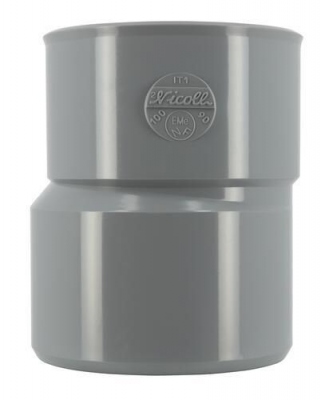 R�duction PVC - M�le / Femelle - Ext�rieure - Excentr�e - Diam�tre 100/90 mm - Nicoll UIT1