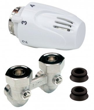 Kit thermostatique - Altech - T�te et module H - Coud� 3/4 - Pour insert int�gr� - ALTECH 4154509