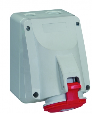 Prise saillie 32 Amp�res 3P+N+T IP44 rouge - Legrand 555259