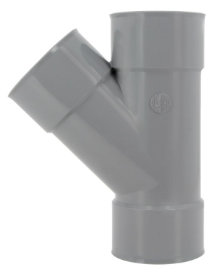 Culotte PVC - Femelle / Femelle - 45� - Diam�tre 80 mm - Nicoll UBR144