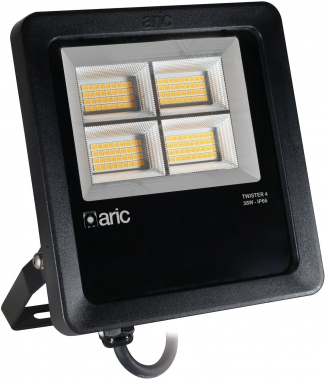 Projecteur � LED - Aric Twister 4 - 38W - 3000K - Noir - Aric 51668