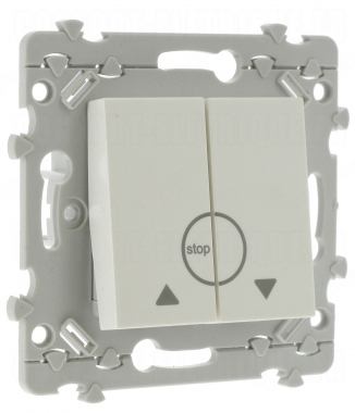 Bouton poussoir pour la commande de volets roulants Hager Essensya