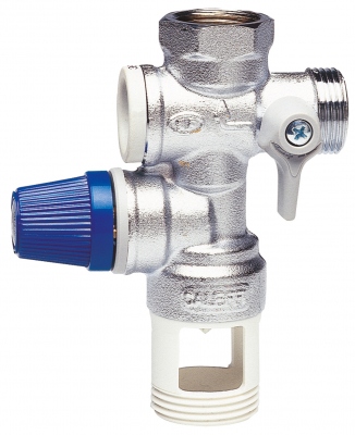 Groupe de s�curit� - Pour chauffe eau - Diam 20 x 27 mm - NF - Si�ge Inox - Thermador GSI