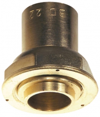 Raccord gaz - Droit - 2 pi�ces � joint plat - Compteur � oreille - BD2309CU - �crou 6/20 - A braser - 22 DN