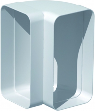 Coude Plat PVC rigide - 90 Degr�s Verticale - 40 x 110 mm